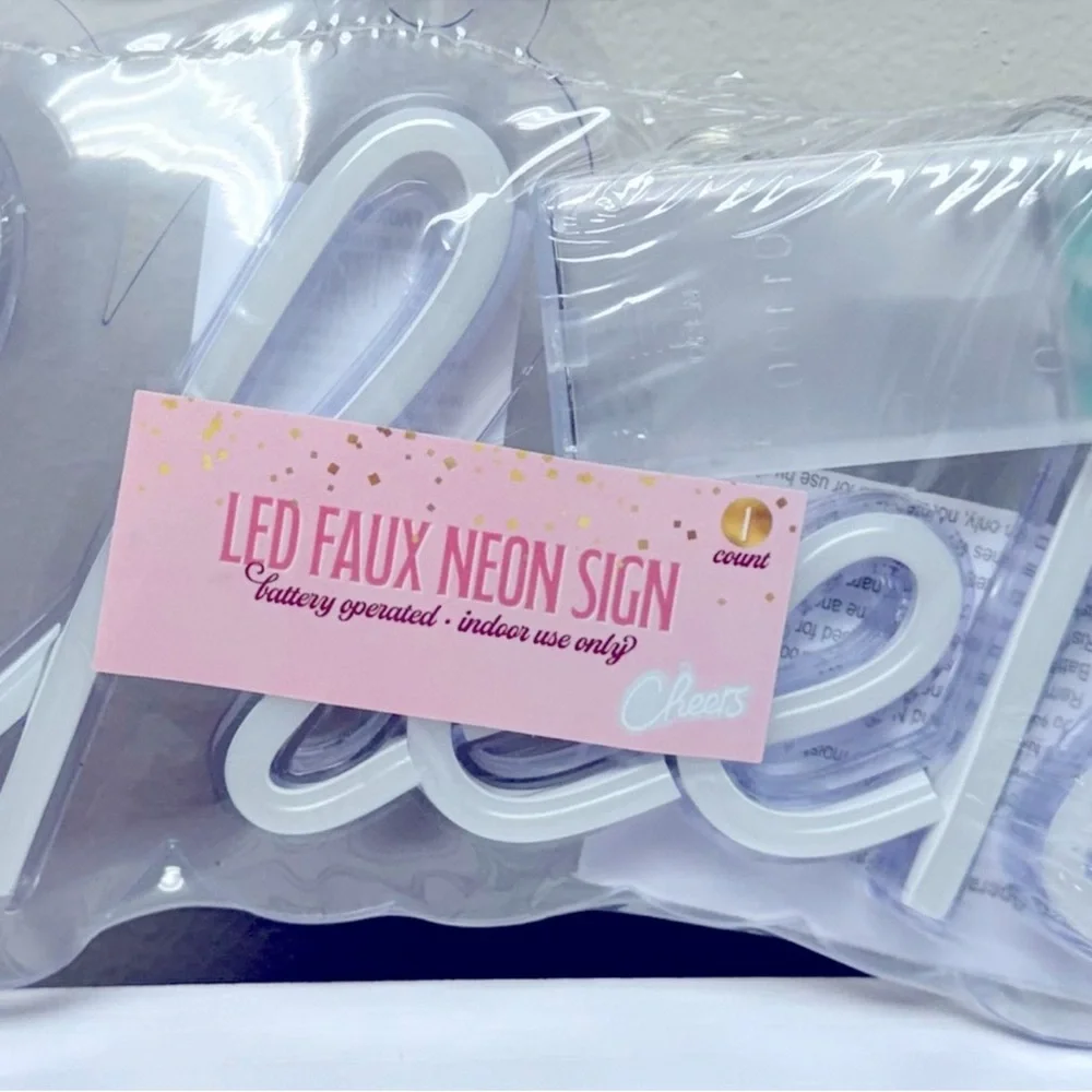 New! Target Bullseye Playground Cheers LED Faux Neon Light, indoor